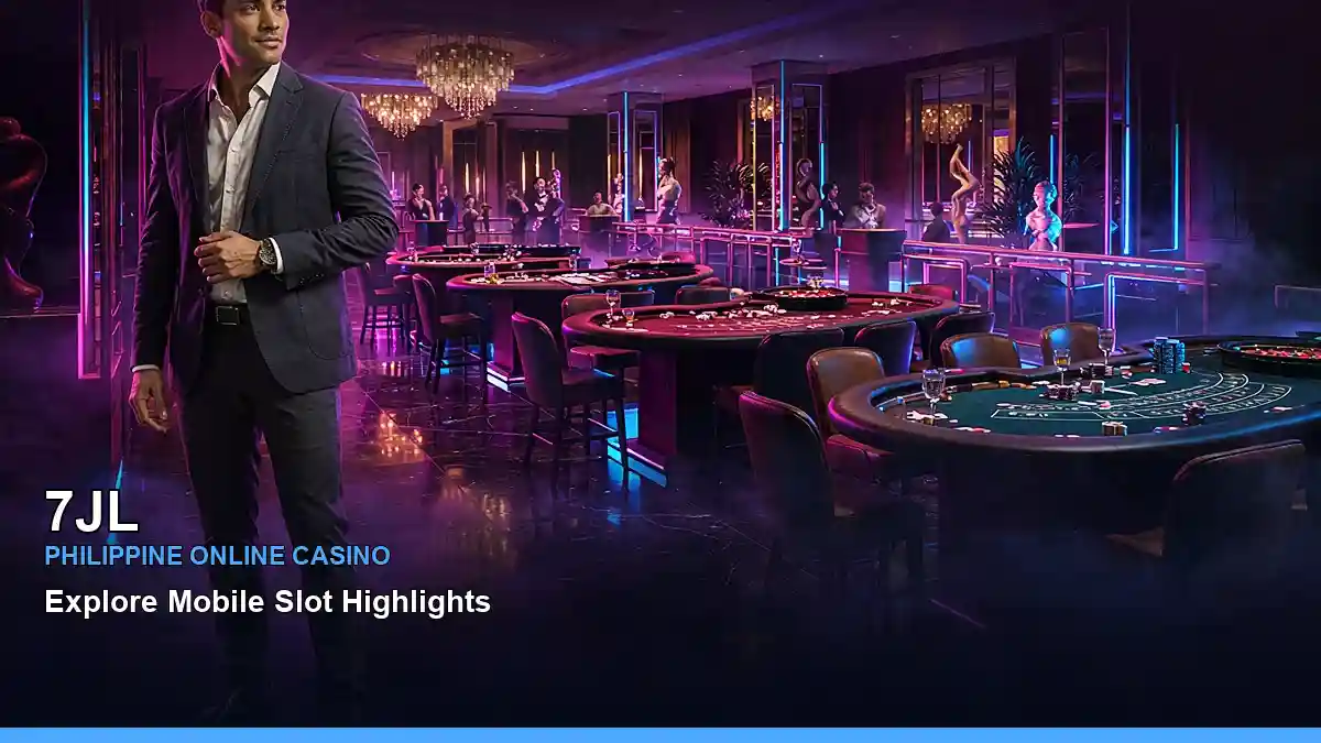 7JL live casino table games featuring an adult Filipina casino host with a wide floor composition — view 2