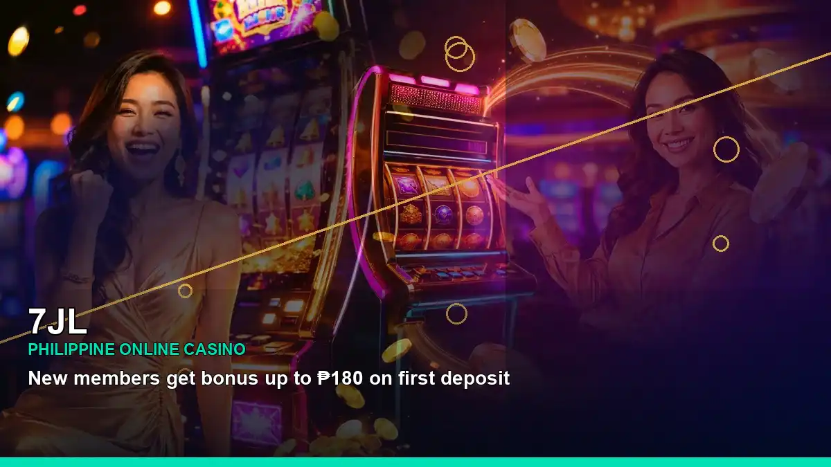7JL lounge VIP casino rewards in a left close-up scene for the 7JL brand search, casino access, games, account help and