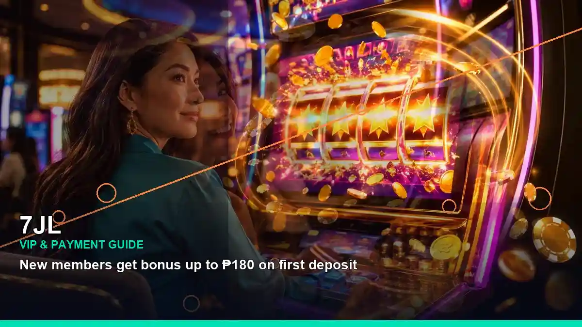 7JL casino cashback rewards in a left-diagonal scene for the 7JL promotion information for Philippine users player guide